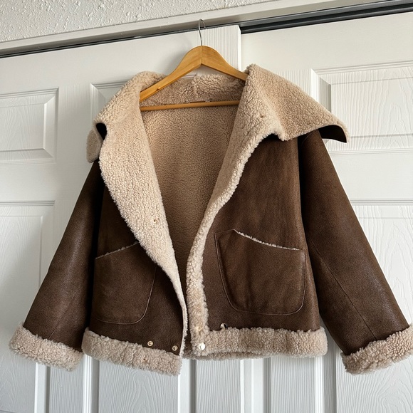 Nour Hammour Dancy Shearling Jacket - Picture 4 of 6